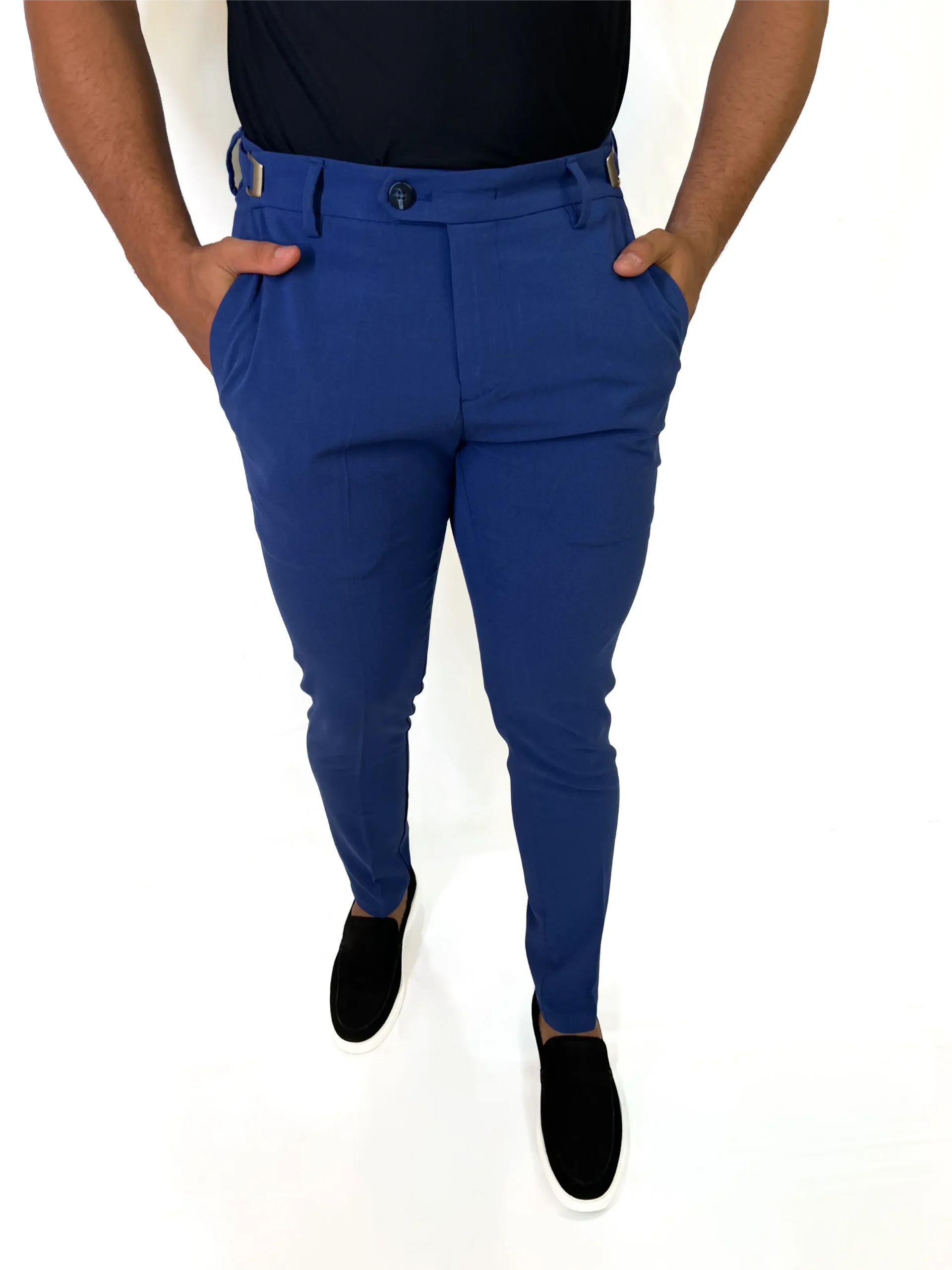 IMG_0732 Calça Alfaiataria com Regulagem Zetsus Azul Royal - Imagem 1