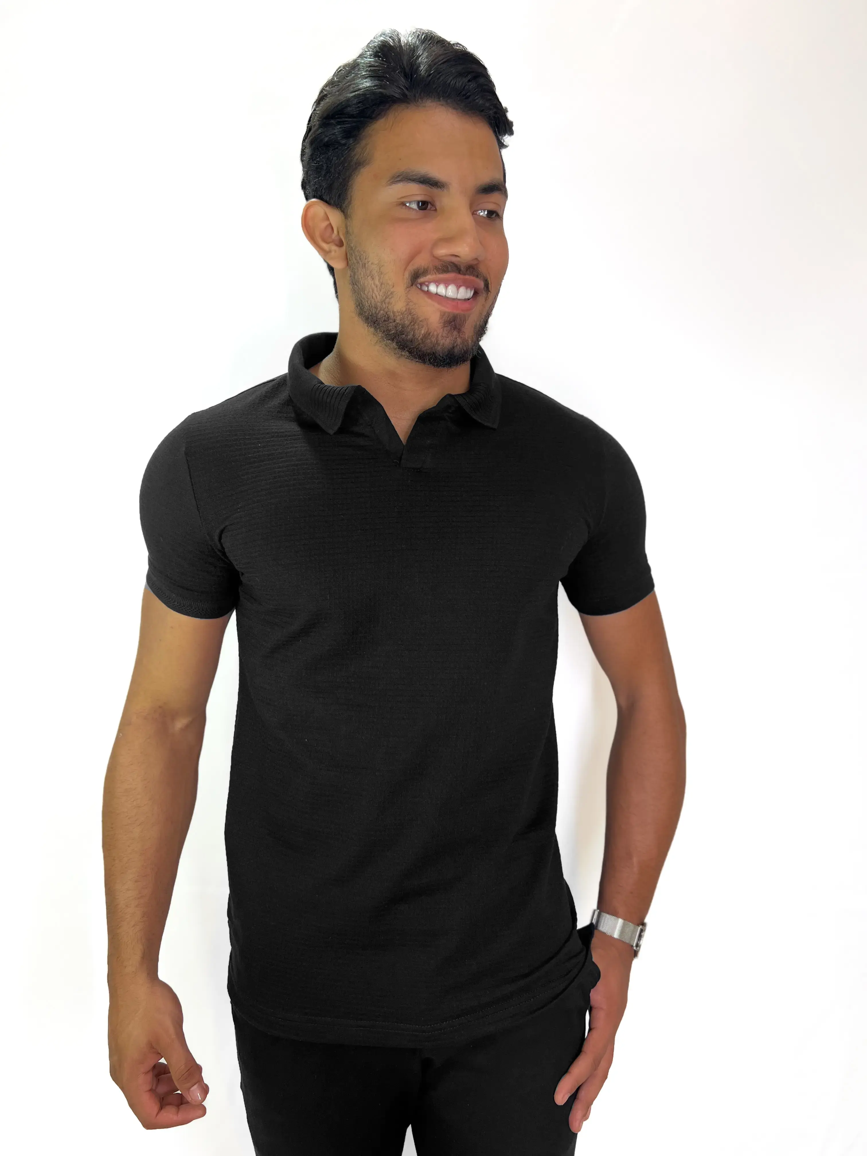 Camisa Gola Polo Up Grade Preta