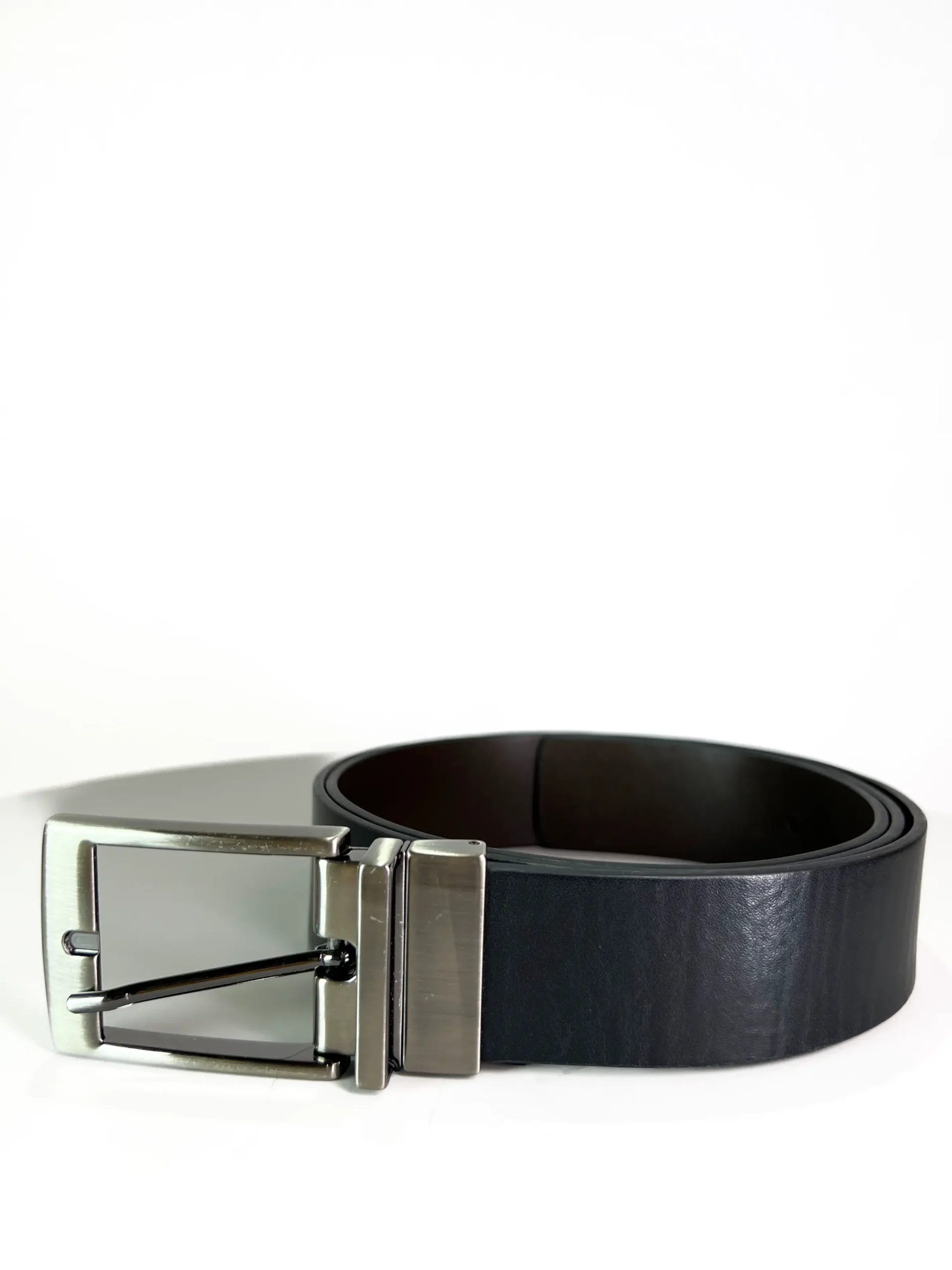 IMG_3654 Cinto Dupla Face Preto/Café em Couro - Imagem 1