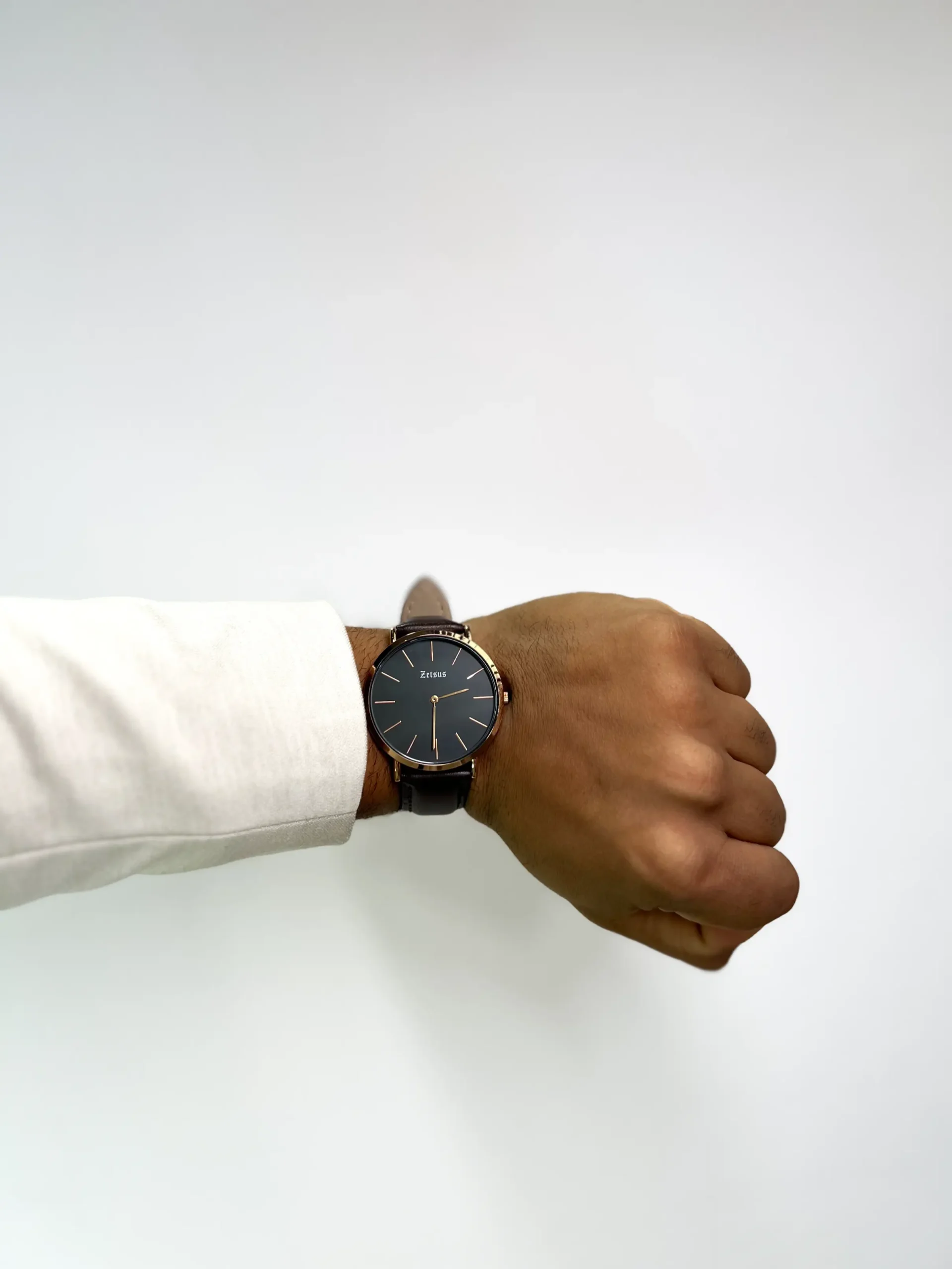 IMG_3696 Relógio Masculino Zetsus com Pulseiras em Couro Marrom - Imagem 1