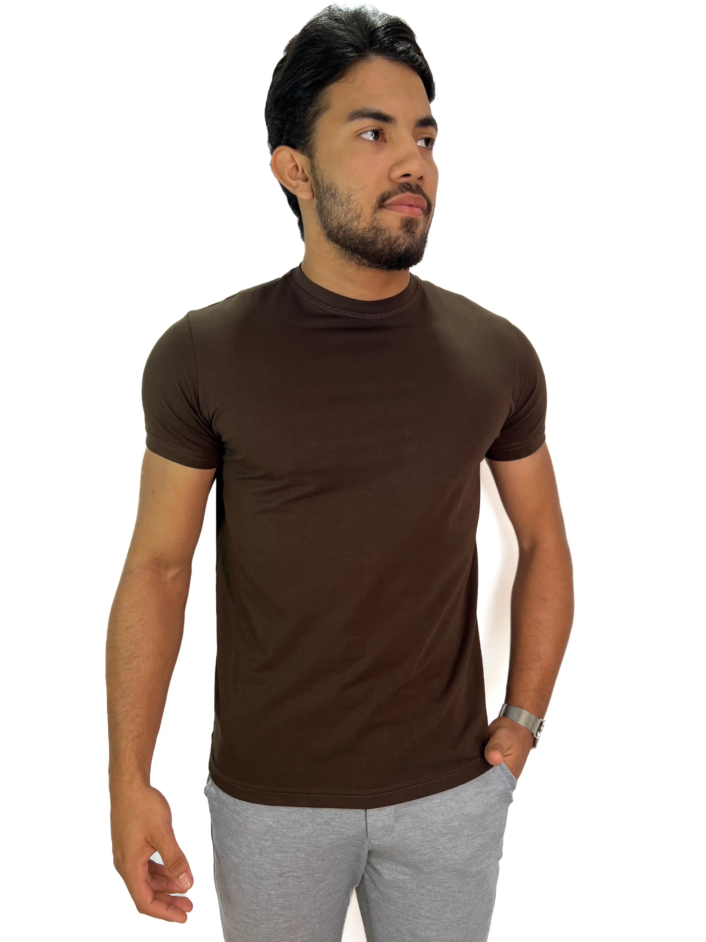 Camiseta Zetsus Básica Pima Marrom