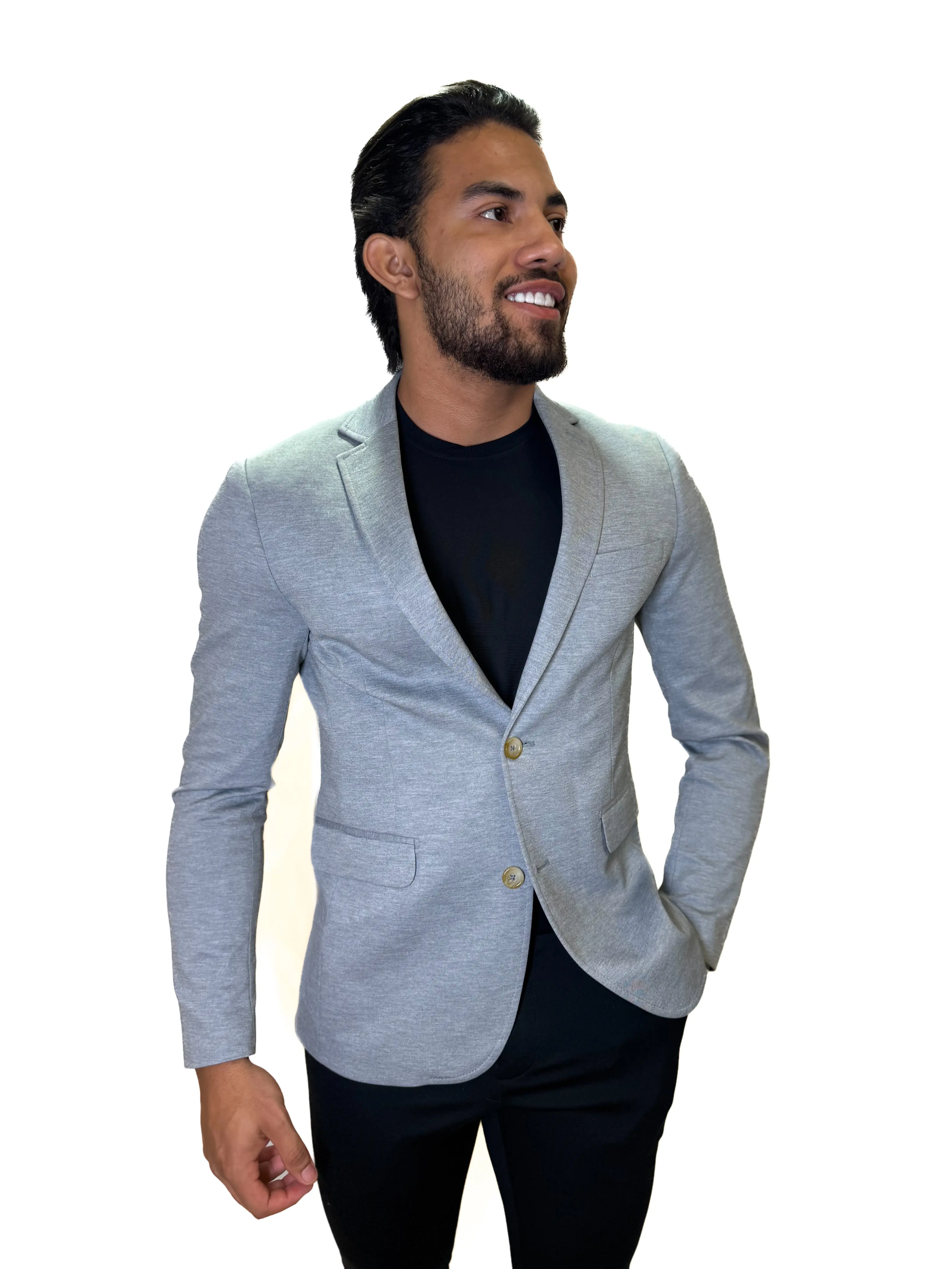 Blazer Tecnológico Zetsus Cinza Claro