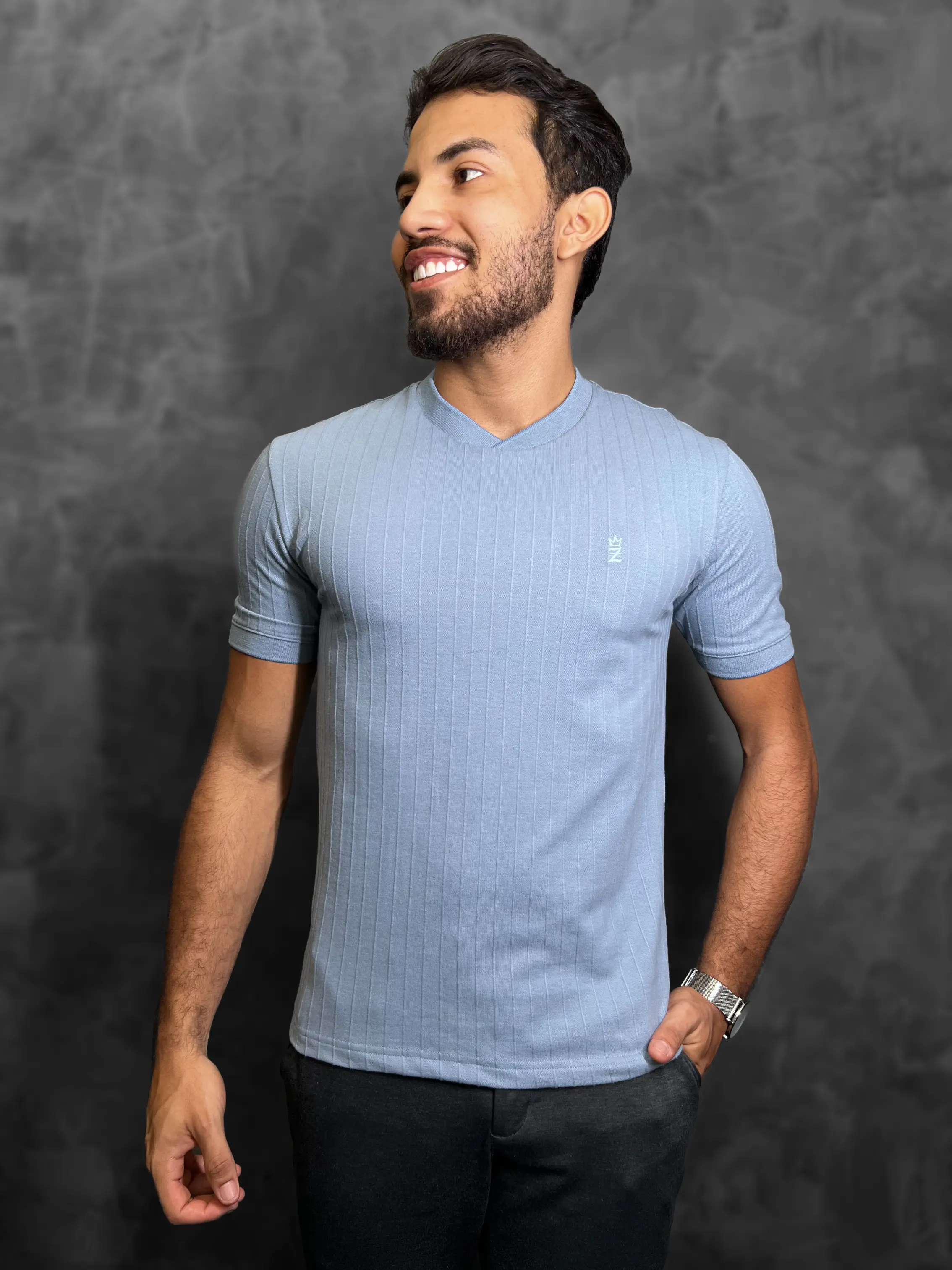 IMG_6147 T-Shirt Básica Zetsus Prestige Azul Bebê - Imagem 1